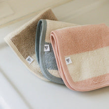 Load image into Gallery viewer, Rugby Stripe Woven Terry Towel & Washcloth Set