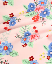 Load image into Gallery viewer, RUFFLE BUTTS Coastal Breeze Floral Ruffle V-Back One Piece