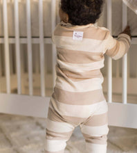 Load image into Gallery viewer, Mommy & Me Rugby Stripe Organic Cotton Sleeper