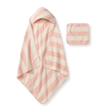 Load image into Gallery viewer, Rugby Stripe Woven Terry Towel & Washcloth Set
