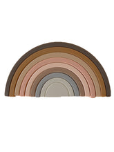 Load image into Gallery viewer, CHEWABLE CHARM Rainbow Teether Silicone Stacker