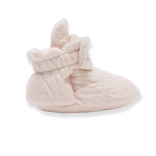 Load image into Gallery viewer, Organic Cotton Quilted Bee Baby Booties
