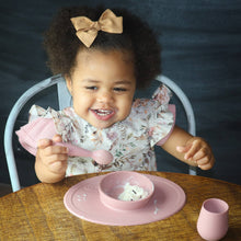 Load image into Gallery viewer, Delilah Floral Flutter Bapron: Toddler (6m-3T)
