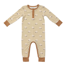 Load image into Gallery viewer, Babysprouts Baby Snap Romper: Sheep / Preemie