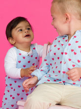 Load image into Gallery viewer, RUFFLEBUTTS Steal Your Heart Cotton Gauze Overall Jumpsuit