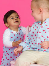 Load image into Gallery viewer, RUFFLEBUTTS Steal Your Heart Cotton Gauze Long Sleeve Button Down Shirt