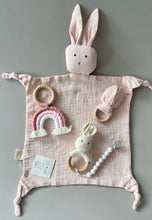 Load image into Gallery viewer, ALI + OLI Cuddle Security Blanket Soft Muslin Cotton - Bunny