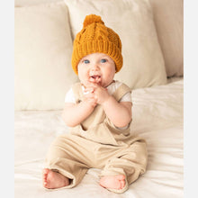 Load image into Gallery viewer, Saffron Gold Cable Beanie
