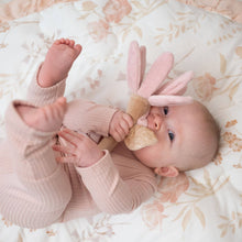 Load image into Gallery viewer, Violet Floral Plush Baby Rattle Toy
