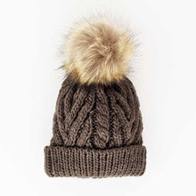 Load image into Gallery viewer, Loden Green Pop Pom Pom Beanie Hat
