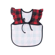 Load image into Gallery viewer, Red Buffalo Plaid Flutter Bapron: Toddler (6m-3T)
