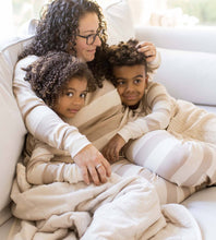 Load image into Gallery viewer, Mommy &amp; Me Rugby Stripe Organic Cotton Sleeper
