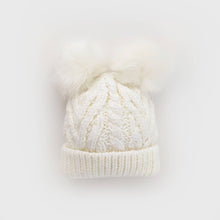 Load image into Gallery viewer, Winter White Fluffer Beanie Hat
