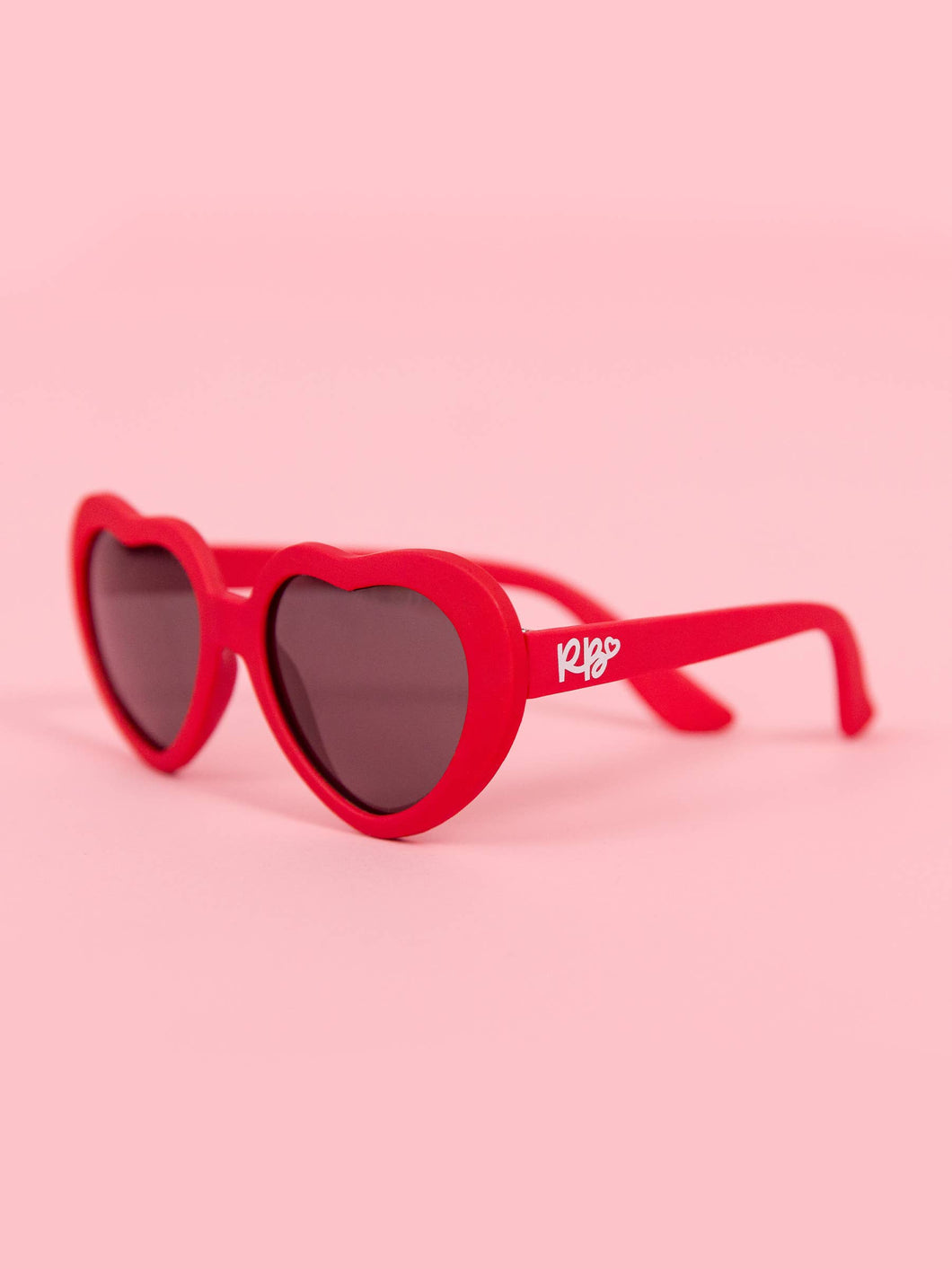 RUFFLEBUTTS Red Heart Shaped Sunglasses
