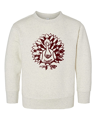 Linocut Toddler Fleece Sweatshirt