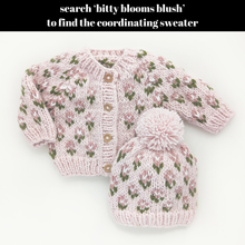 Load image into Gallery viewer, Bitty Blooms Blush Beanie Hat

