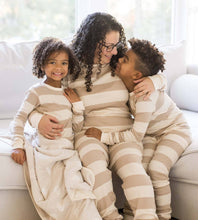 Load image into Gallery viewer, Mommy &amp; Me Rugby Stripe Organic Cotton Sleeper
