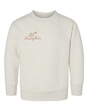 Load image into Gallery viewer, Lil&#39; Pumpkin Toddler Fleece Sweatshirt
