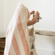 Load image into Gallery viewer, Rugby Stripe Woven Terry Towel &amp; Washcloth Set
