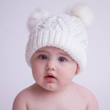 Load image into Gallery viewer, Winter White Fluffer Beanie Hat
