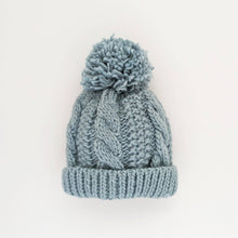 Load image into Gallery viewer, Surf Blue Cable Beanie Hat
