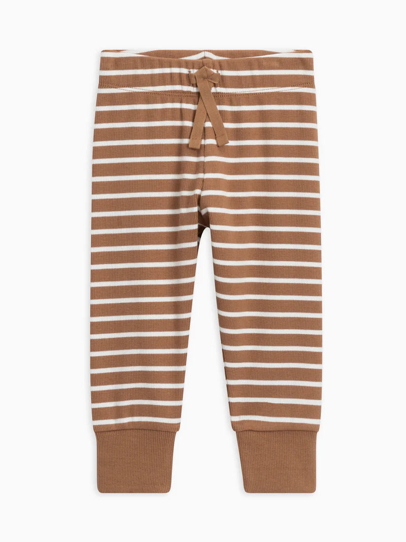 COLORED ORGANICS Organic Cotton Baby Cruz Ribbed Joggers