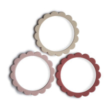 Load image into Gallery viewer, MUSHIE Flower Teething Bracelet, 3-pack
