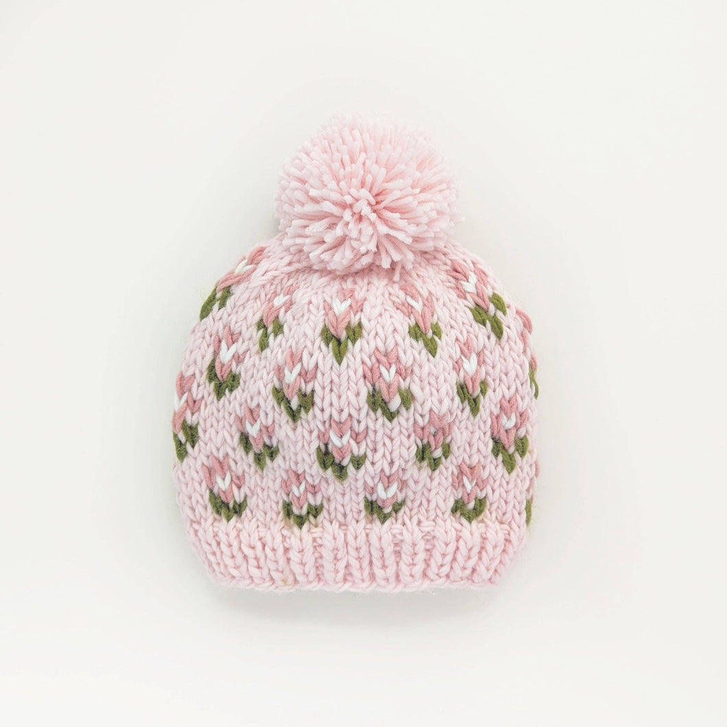 Bitty Blooms Blush Beanie Hat