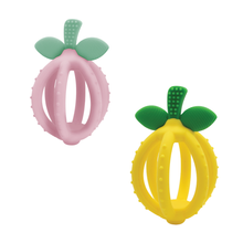 Load image into Gallery viewer, Bitzy Biter™ Teething Ball Baby Teether: Pink Lemonade
