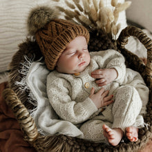 Load image into Gallery viewer, Pecan Pop Pom Pom Beanie Hat
