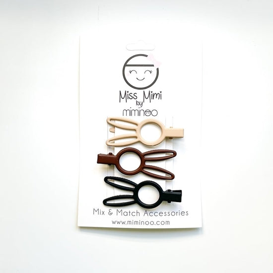 MISS MIMI Small Set Bunny Rabbit Hair Clips
