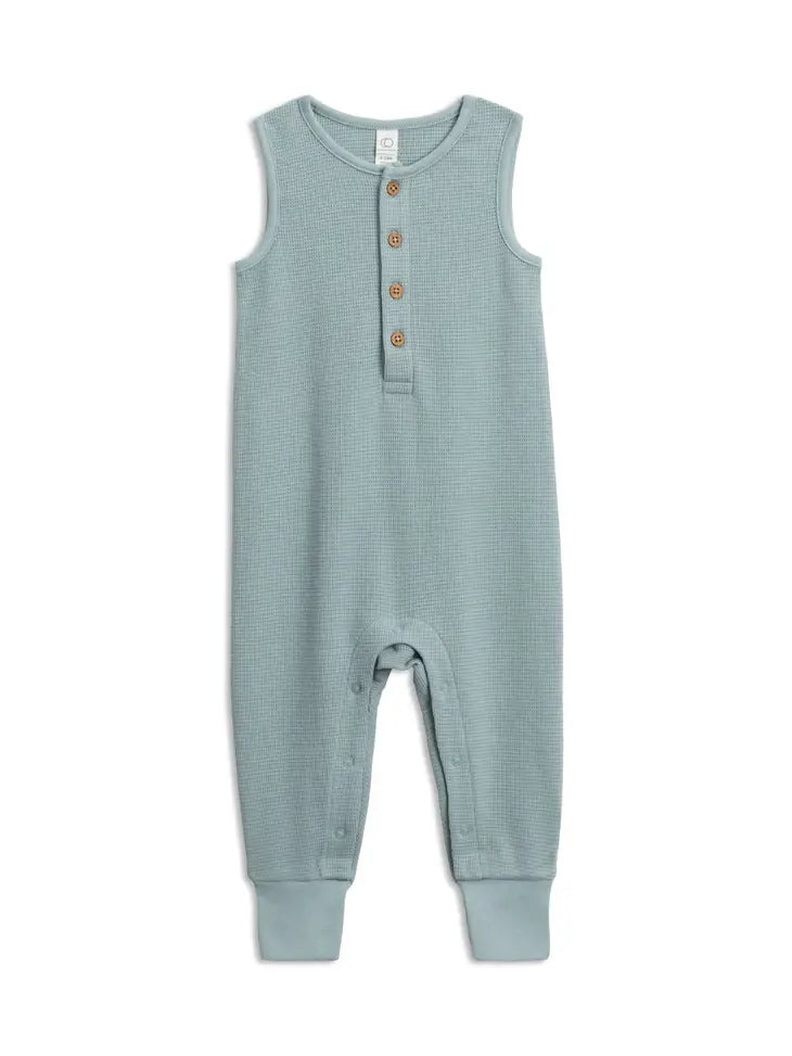 COLORED ORGANICS Wade Waffle Henley Romper