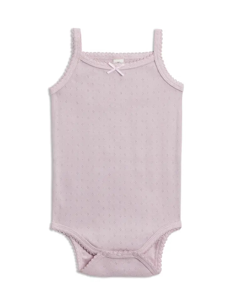 COLORED ORGANICS Eva Pointelle Tank Bodysuit
